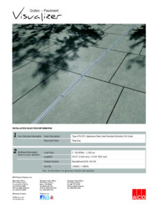 Vista lateral de la trinchera Brickslot modelo 472-473 con detalles de ranuras y estructura
