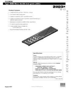 Trinchera dúctil tipo ola modelo 480D para aplicaciones industriales