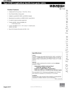 Trinchera de hierro dúctil modelo 676D para aplicaciones industriales
