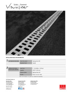 Trinchera de drenaje para carretera modelo HD200 con estructura metálica y rejilla superior