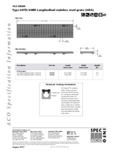 Trinchera longitudinal de acero para canalización industrial