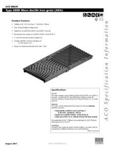 Trinchera modelo forma de ola 680D para aplicaciones industriales