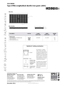 Imagen de trinchera modelo longitudinal 678Q mostrando estructura y diseño