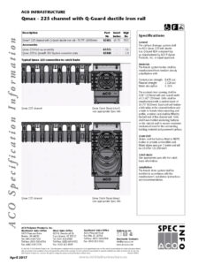 Trinchera modelo Qmax 32801 fabricada en acero con diseño robusto para aplicaciones industriales