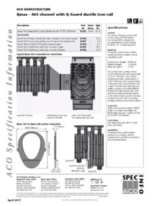 Trinchera modelo Qmax 32801 fabricada en acero para aplicaciones industriales
