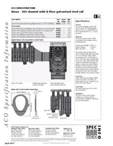 Trinchera modelo Qmax 32802 de acero para aplicaciones industriales