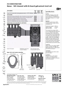 Trinchera modelo Qmax 32803 con estructura metálica y sistema de drenaje integrado