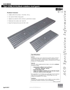 Vista lateral de trinchera modelo stainless 630Q-631Q con estructura metálica resistente