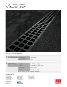 Trinchera de drenaje TraffikDrain 300 con sistema ACO para manejo eficiente de aguas pluviales