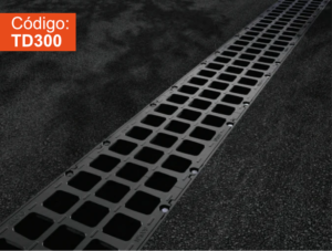 Trinchera TraffikDrain 300 sistema de drenaje lineal para manejo de aguas pluviales