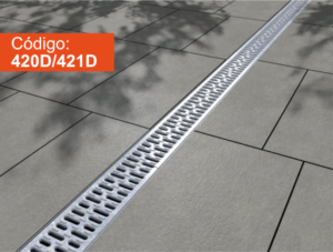 Trinchera de acero galvanizado con ranuras para drenaje y protección de cables