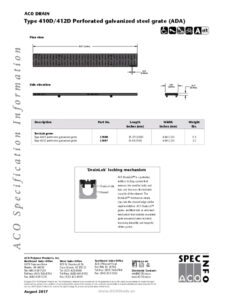 Trinchera de acero galvanizado perforado con diseño estructural para drenaje industrial