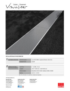 Trinchera de acero inoxidable con diseño longitudinal para aplicaciones industriales