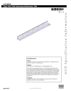 Trinchera Brickslot de acero galvanizado con diseño resistente y ranuras para drenaje eficiente