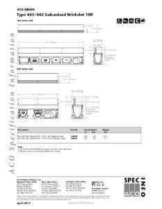 Trinchera Brickslot fabricada en acero galvanizado para aplicaciones industriales