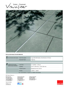 Trinchera Brickslot fabricada en acero inoxidable tipo 443 y 444 para aplicaciones industriales
