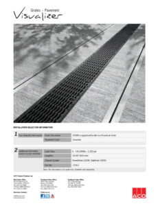 Trinchera de hierro dúctil con diseño longitudinal para aplicaciones industriales