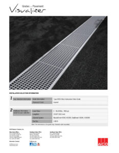 Rejilla de acero galvanizado para trinchera modelo 805D con diseño estructural resistente