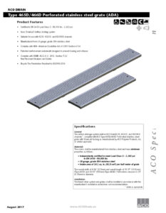 Trinchera de acero inoxidable perforada con diseño resistente y acabado duradero