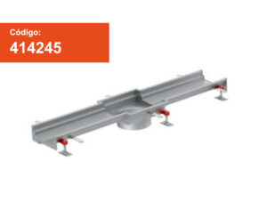 Canal de salida modular de acero inoxidable AISI 304 con dimensiones entre 200 y 1000 milímetros