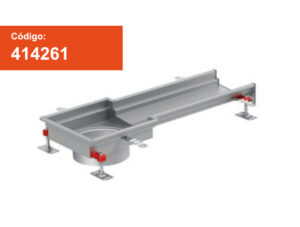 Canal de salida modular 200 variante B fabricado en acero inoxidable AISI 304